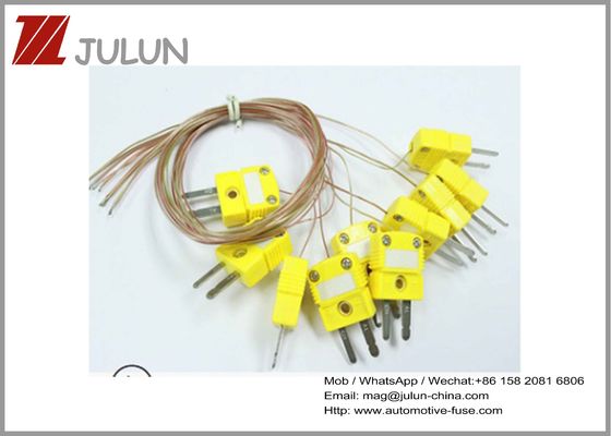 OMEGA Sarı Termokupl Konnektörü K Tipi Sıcaklık Ölçme Kablosu Priz SMPW-K-M Konnektör