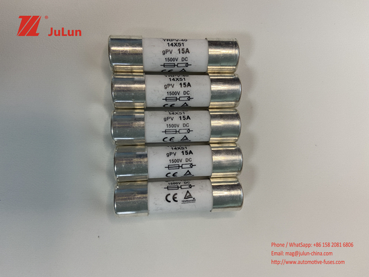 1000V/1500V TUV CE Anma Güneş PV Sigorta 5x20mm 10x38mm 14x51mm 10X85mm