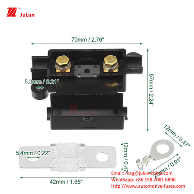 Otomatik Sigorta Naylon Sigorta Sahibi 32V 30A-500A Rated Voltage ANM Yüksek Güçlü Sigorta Kutusu Aksesuarları