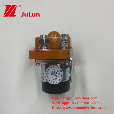 DC Contactor Elektrik MZJ-50A Buldozer Tuğla Fabrikası Yüksek Akım Düşük Voltaj CE FCC