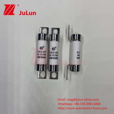 EV325 5FLL DC750V 10A 15A 20A Ex10A-100A EV Şarj sigortası ile Seramik ve Dış boru ile