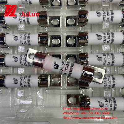 750VDC Enerji Depolama 10A 25A 30A 50A EV FUS Otomobil Keramik Bakır Elektrikli Araç Sigortaları Enerji Depolama için DC750V