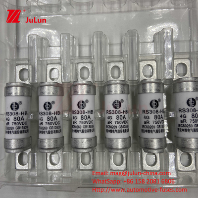 EV Elektrikli Araç Füzesi DC750V Füzesi DC750V 10A 15A 20A 25A 30A Otomobil Uygulamaları için RS308