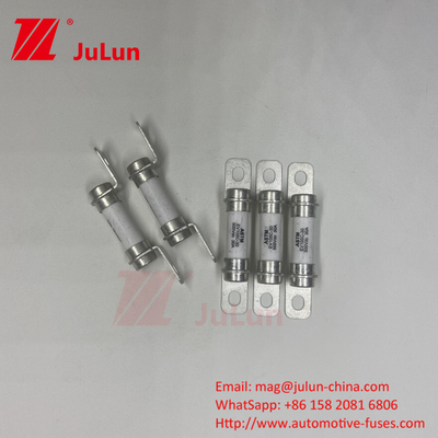 Seramik boru 20A30A40A Elektrikli araç sigortası 500VDC Bolt M6 Bolt