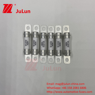 30A 20A Seramik boru M6 Bolt Tip 15A Elektrikli Araç Sigorta Elektrikli Araç 500VDC ESS Seramik Sigorta