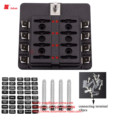 ANS/MIDI 30A-500A Küçük Bakır Kontakt Sigorta Sahibi Otomatik Otomobil Sigortaları için AB UL Standartına Uygun
