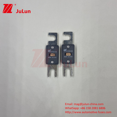 EV320-5X Kuvars kum dış boru 6kA DC EV Elektrikli araç sigortası 125A 70VDC Bolt