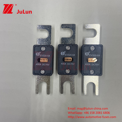 EV Elektrikli Araç Sigorta Kutusu 70VDC Değerli Voltaj M6 Bolt Tip 250A EV320-5C