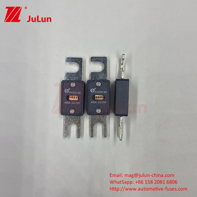 EV320-5X-100A-N SINO Enerji Depolaması EV Kısa Akım Dayanıklı Kapasite 6kA Zaman Sabiti 2±0.5ms DC Sigorta