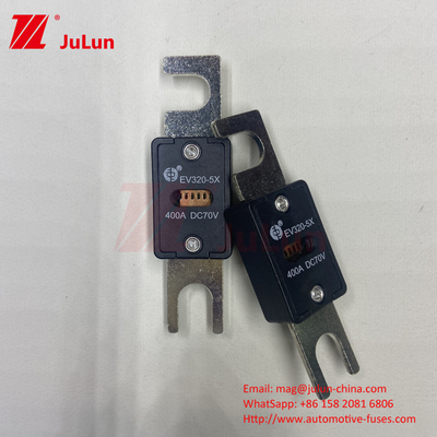 EV320-5X-350A-N 70VDC 6kA Keramik Bakır Elektrikli Araç Sigortası EV çekiş sistemi güvenliği için