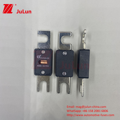 EV320-5X-350A-N 70VDC 6kA Keramik Bakır Elektrikli Araç Sigortası EV çekiş sistemi güvenliği için
