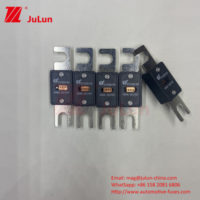 EV320-5C-100A-N 70VDC M6 M8 Montaj Tipi'nde vida Araba bıçağı sigortaları 80-500 Ampere Istikrarı koru