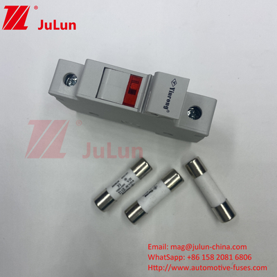 Profesyonel Fabrika BYPV-18 1pole 16a 1000v Dc Din Rail Fuse Sahibi 1500v Dc Güneş Fuse ile