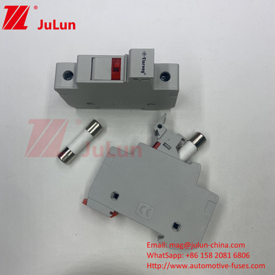 DIN Rehberli Güneş PV Füzesi Füzesi Sahibi Fotovoltaik Koruma için RT18-32 15A 20A 32A LED Indica ile Füzesi Sahibi
