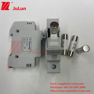 30kA Kırma Kapasitesi Modül Koruması İçin Güneş PV Sigorta / Din Rail Güneş Sigorta Sahibi