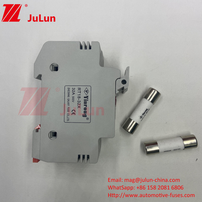 30kA Kırma Kapasitesi Modül Koruması İçin Güneş PV Sigorta / Din Rail Güneş Sigorta Sahibi