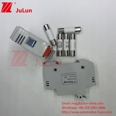 Gümüş Güneş Pv Fuse / Din Rail Güneş Fuse Sahibi Serisi Fotovoltaik Otobüs Kutuları için
