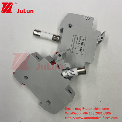 Gümüş Güneş Pv Fuse / Din Rail Güneş Fuse Sahibi Serisi Fotovoltaik Otobüs Kutuları için