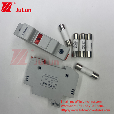 Güneş Fotovoltaik 1A / 2A / 3A / 4A / 5A / 6A / 8A / 10A / 12A / 15A / 16A / 20A / 25A / 30A Silindirli Keramik 10X38 GPV 1000V DC PV Fu