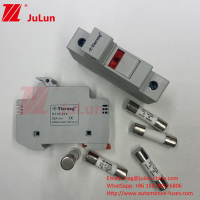 Yüksek Voltajlı Güneş Sigortası 10A~63A Güneş Fotovoltaik Inverter için 500vdc 1000vdc 1500vdc