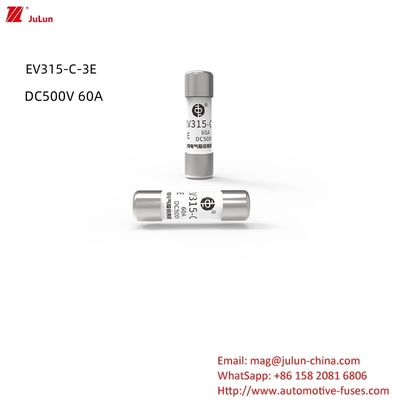 Yeni Enerji Gücü Orta Yüksek Basınçlı Seramik Sigorta/ EV315-C-3E DC500V 10A,15A,20A,30A,40A,50A.60A