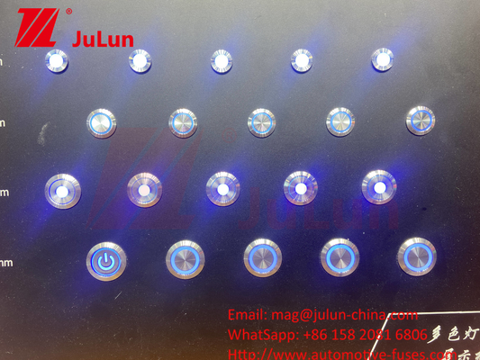 16mm Ring Illuminated Momentary Led IP67 12mm/16mm/19mm/22mm/LA38/XB2 Metal anahtar düğmesi baskı düğmesi metal baskı kıçı