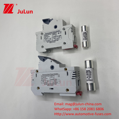 AC RT18-32X Sigorta tutucu Füzüler Temel Kutusu 10x38MM 500V Hızlı Blow Seramik RO15 RT18 DIN Rail Moun Tek Sigorta tutucu