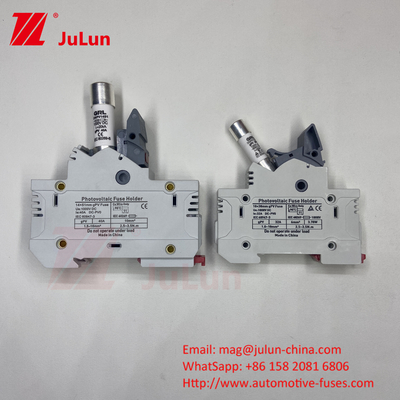 500VDC Güneş Pv Sigorta Dc Güneş Sistemleri için Sahipli Seramik Sigorta 14*51mm 1000DC
