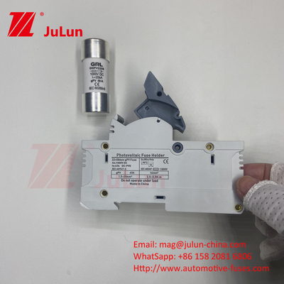 Silindrik Güneş PV Sigorta 10A-63A 1000VDC/1500VDC IEC60269.6 Sigorta 10X38 1p 2p 3Pole Np Dc Sigortalar Kare Güneş Pv Sigorta