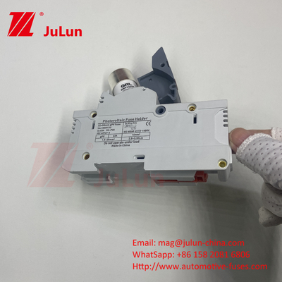 14x51mm Din Rail Solar Fuse Sahibi / Solar Pv Fuse Sahibi ile Güneş Fotovoltaik Inverter