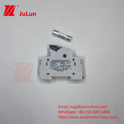 14x51mm Din Rail Solar Fuse Sahibi / Solar Pv Fuse Sahibi ile Güneş Fotovoltaik Inverter