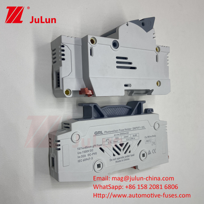 Sigorta Sahibi 30A 63A 500V 10x38 RT18-32 Silindirli Sigorta Sahibi 10A 1000DC Güneş PV Sigortaları Fotovoltaik Koruma