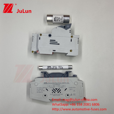 1000VDC Güneş PV Din Rail Fuse Balon Fuse 10x38mm RT18-32 Fuse Link AC