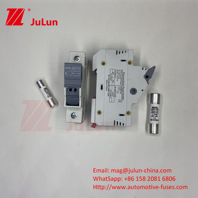 SeanRo Solar PV Din Rail Sigorta Bağlantısı için Sigorta Sahibi 10*38mm 1000V 15amp DC Sigorta 25A