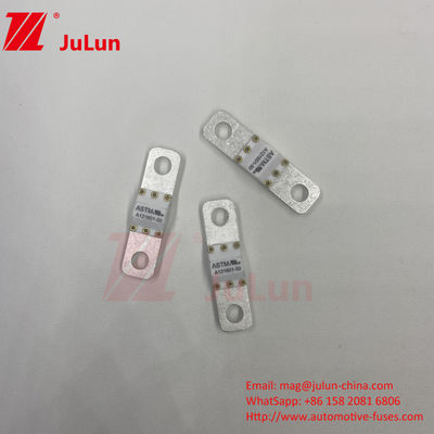 ASTM A121601-80A 125VDC EV Hızlı Şarj Aracı / Elektrikli Araç Hızlı Şarj Orta Füzyonlu Bolt vida terminal sigortası