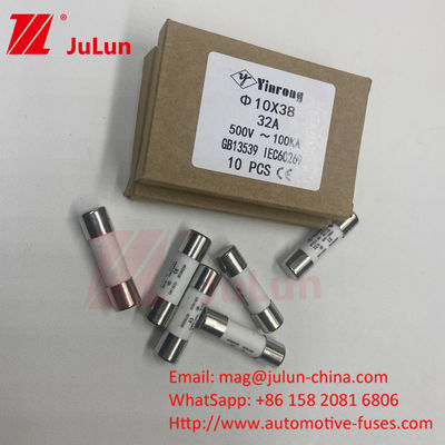 4A AC220V AC380V AC500V AC690V AC800V 1000V Güneş PV Sigortaları 10 x 38mm 1000VDC Pv String Sigortaları UL TUV CE RoHS