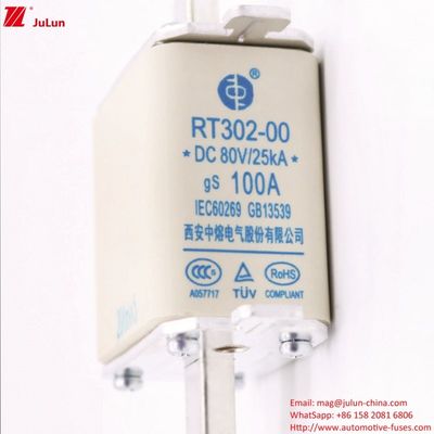 Güç sisteminin korunması için DC80V taşınabilir elektrikli araç sigortası RT302-00