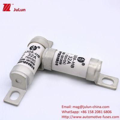 Elektrikli Araç Otomotiv Sigortalar Demiryolu Transit RS308-HB4G Sigortalar üzerindeki Bolt 50KA DC750V