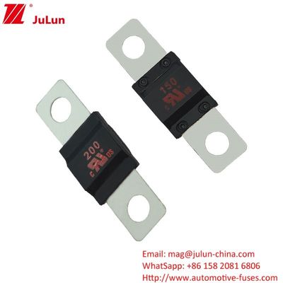 20A-300A Elektrik Gücü Sistemleri için Otomobil Blow Fuse Küçük Çatal Sokakları Gümüş Nikel Alaşımı