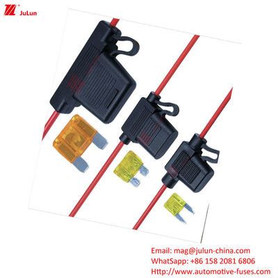 Inline Chip Fuse/Bracket/Circuit Protection Su geçirmez sigorta tutucular, dayanıklı bakır temas malzemeleri kullanan tüm araç türlerinde devre koruması için yaygın olarak kullanılır