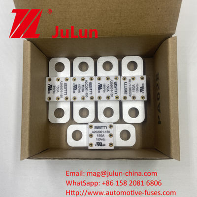 A202001-300A 150VDC Voltajı ve 39 mm delik mesafesine yönelik ASTM Keramik Otomobil Sigortaları