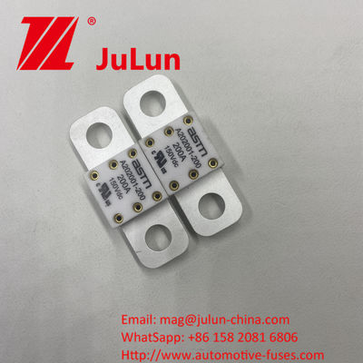 A202001-500A 125VDC ASTM Emeksiz Kurulum Keramik Araba Sigortaları Voltaj 150VDC M8 Kurulum için