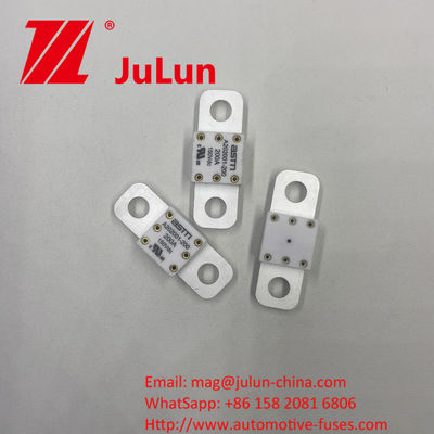 ASTM A202001-100A 150VDC Küçük Boyutlu Seramik Otomobil Sigortaları M8 Yüksek Akım Nitelikli Kısa Girdi Koruması için 11-13N · m'lik Sıkı Dönem Önerilen