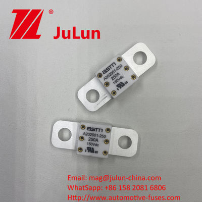 300A 150VDC A202001 VURUŞ BOLT Montaj Yöntemi M8 için 11-13N · m önerilen sıkı torklu 20 * 55mm seramik otomotiv sigortaları kurmak kolaydır