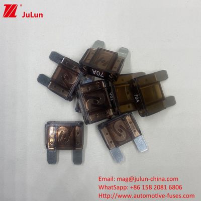 60A Üretim PA66 Bakır malzemesi ile Otomotiv Blade Fuses