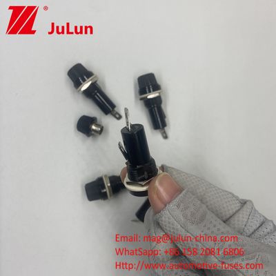 6*30mm Sigorta Paneli Montajı için Düğme Tipi Otomobil Sigorta Sahibi Tüp Soketi