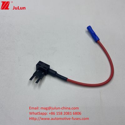 Standart fiş adaptörü mini musluk araba sigorta tutucusu 10A / 15A / 20A Bakır teneke kaplama basit spiral