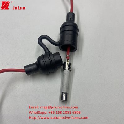 10*38mm Silindrik Sigortalar Su geçirmez IP68 UL Kablo ile İçli Sigorta Sahibi Kapak