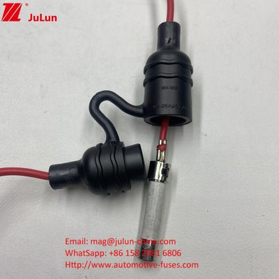 UL Kablo Kablosu ile IP68 Su geçirmez Inline Sigorta Sahibi Sigorta Bileşenleri 5*20 6*32mm Cam Keramik Sigortalar için