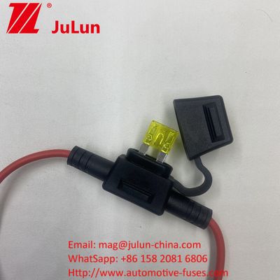12V Otomobil ATC Araç Blade Sigorta tutucusuTap In Line Mini Sigorta tutucusu 10 Geuge Kablo ile